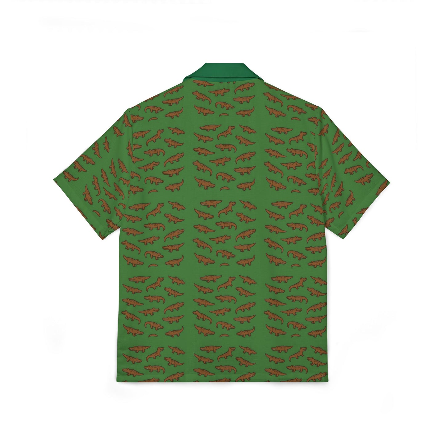 Men's Hawaiian Shirt with Small Crocodile Prints