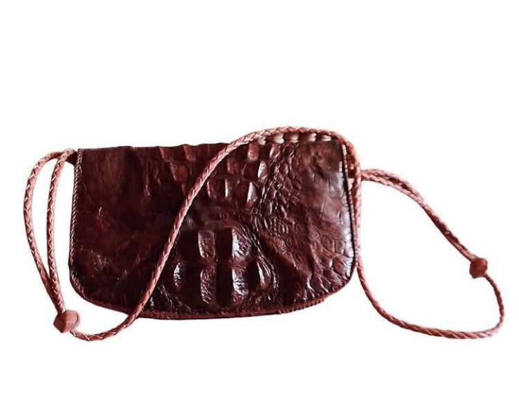 CROCÖ Mama Genuine Vintage Alligator Female Cross Bag